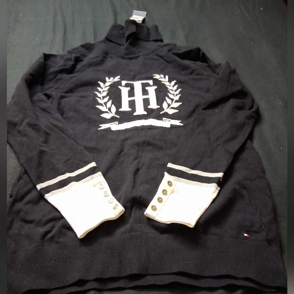 Tommy Hilfiger Black Turtleneck Sweater